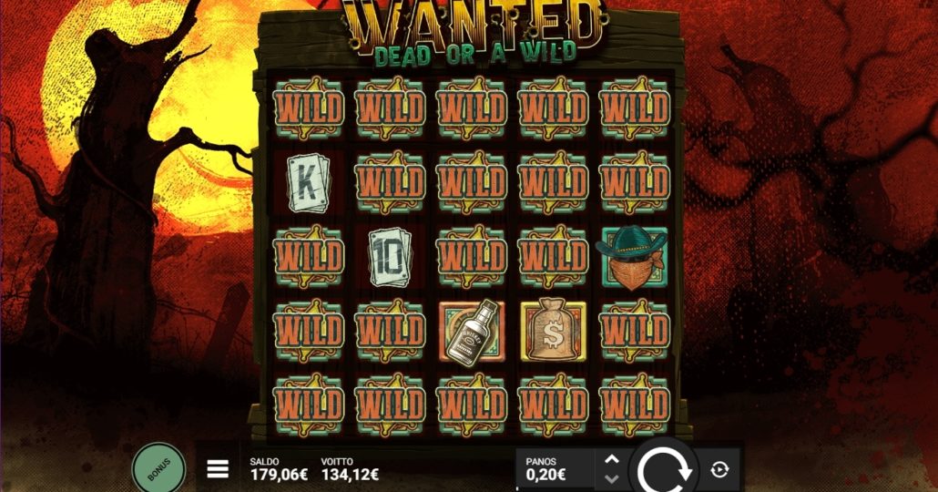 Wanted Dead Or A Wild slot machine online casino gambling big win