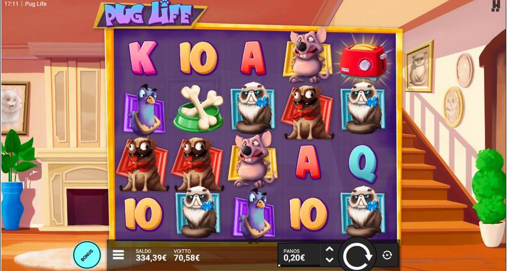 Pug Life – 21 Casino (70.58 eur / 0.2 bet) | Miguelson