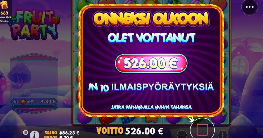 Fruit Party slot machine online casino gambling big win