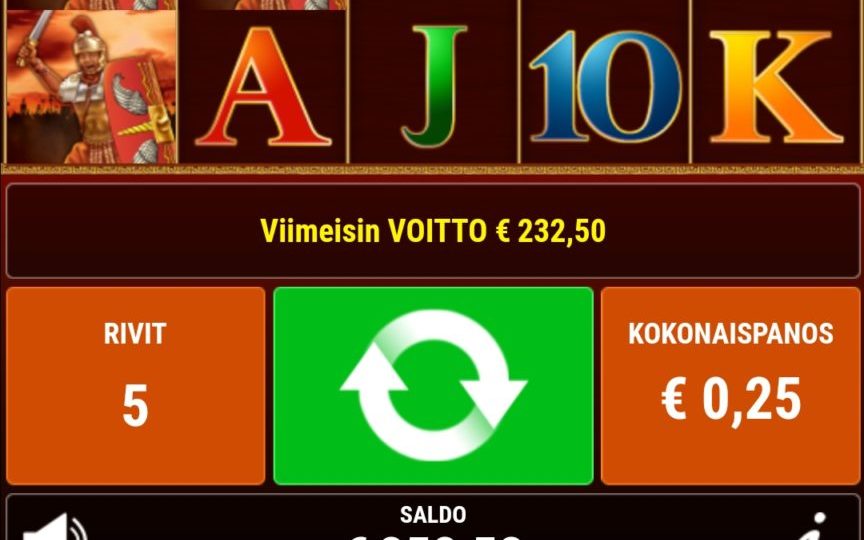 Roman Legion slot machine online casino gambling big win
