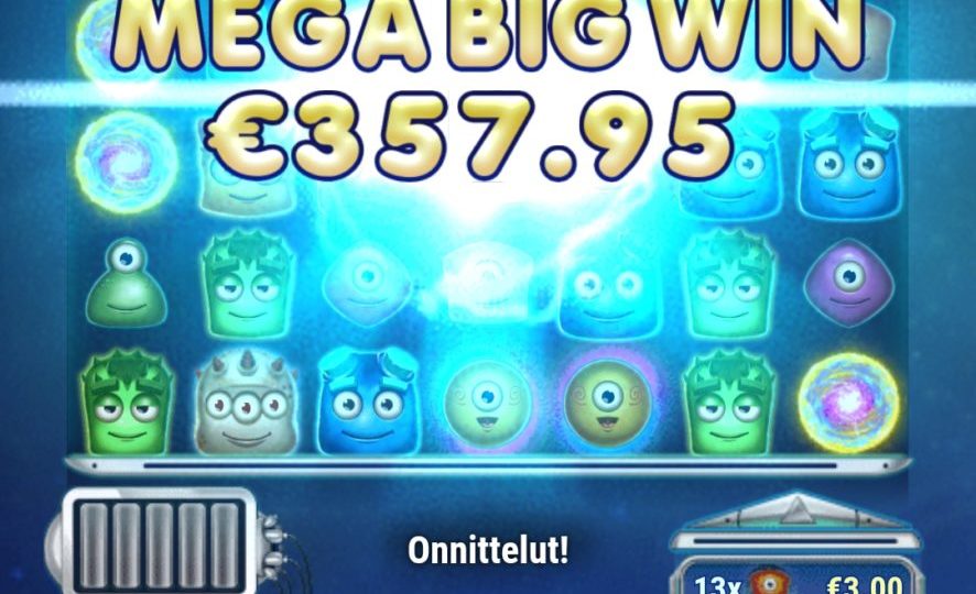 Reactoonz slot machine online casino gambling big win