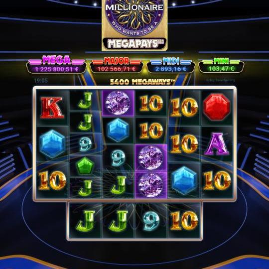 Who want be a Millionaire megapays – Unibet (230.34 eur / 0.40 bet) | Kapteni85
