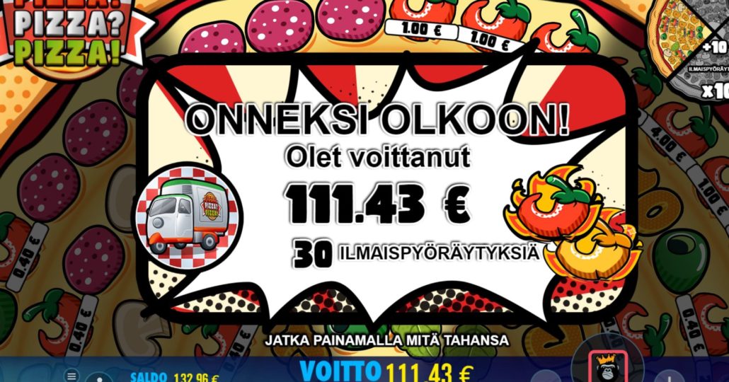 Pizza! Pizza? Pizza! slot machine online casino gambling big win