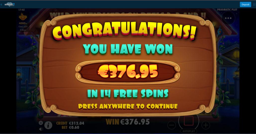 The Dog House slot machine online casino gambling big win
