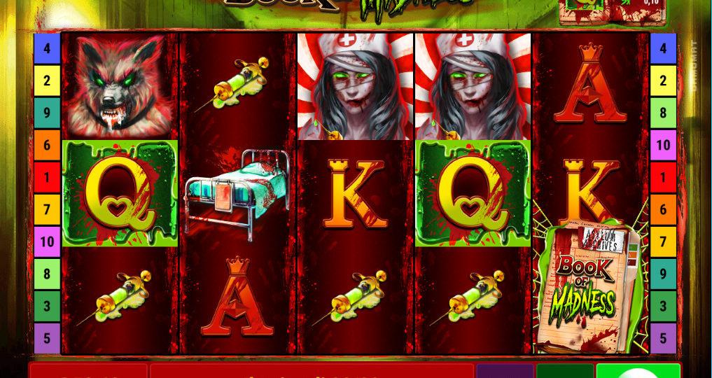 Book Of Madness slot machine online casino gambling big win