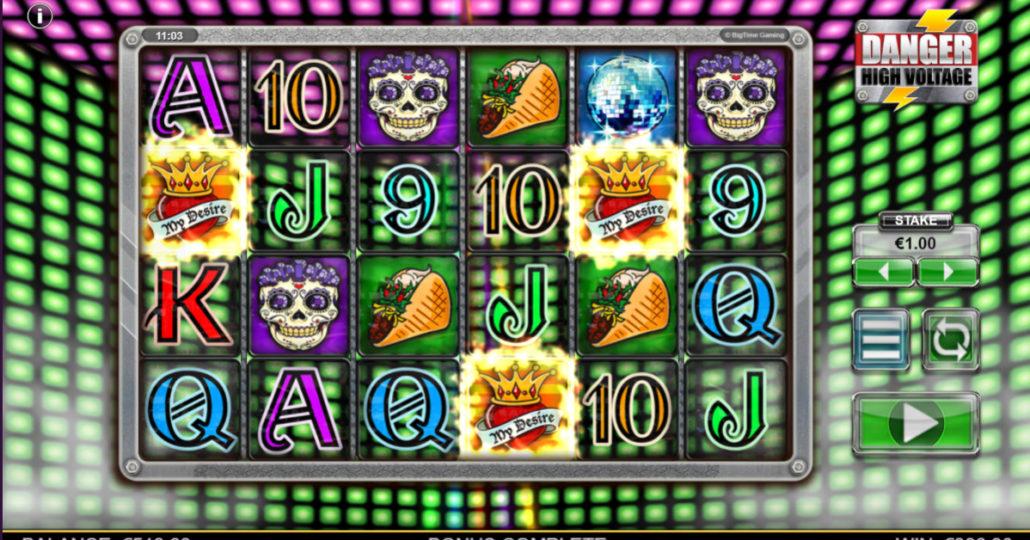 Danger High Voltage slot machine online casino gambling big win
