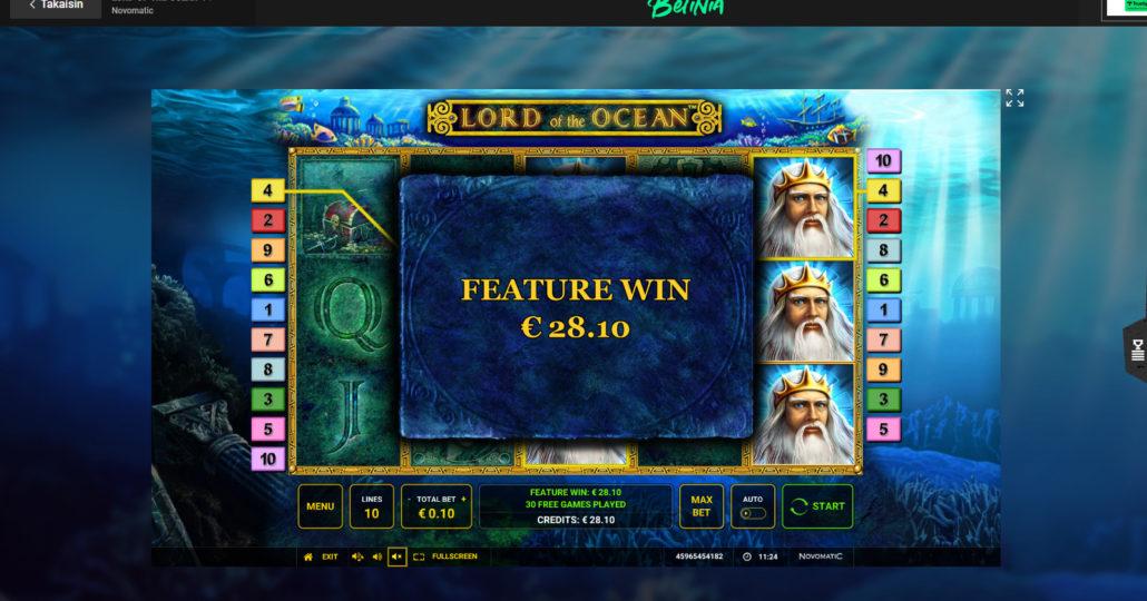 Lord Of The Ocean slot machine online casino gambling big win