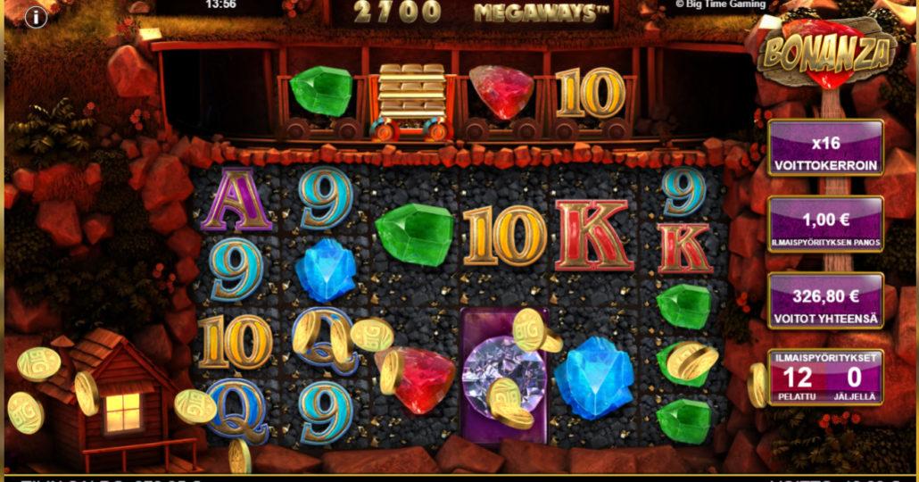 Bonanza Megaways slot machine online casino gambling big win