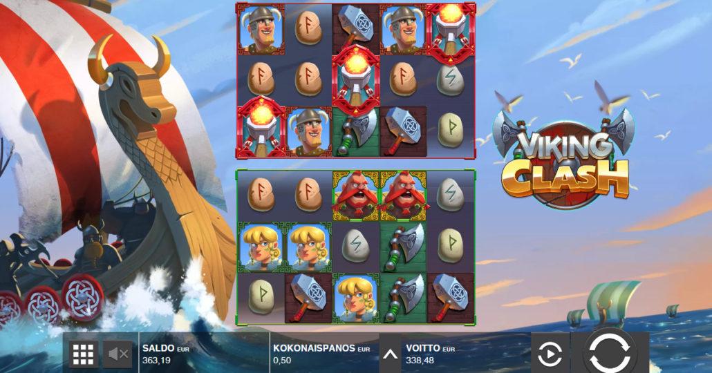 Viking Clash slot machine online casino gambling big win